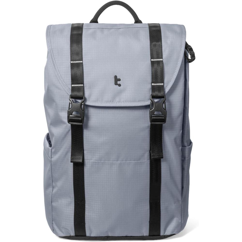 imagetomtoc Flap Laptop Backpack Lightweight WaterResistant Casual Daypack Durable Workpack Vintage Classic Rucksack for 1316 Inch Laptop perfect for Campus Street 22LGray Lightweight