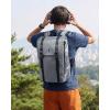 imagetomtoc Flap Laptop Backpack Lightweight WaterResistant Casual Daypack Durable Workpack Vintage Classic Rucksack for 1316 Inch Laptop perfect for Campus Street 22LGray Lightweight