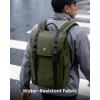 imagetomtoc Flap Laptop Backpack Lightweight WaterResistant Casual Daypack Durable Workpack Vintage Classic Rucksack for 1316 Inch Laptop perfect for Campus Street 22LGreen Lightweight