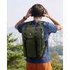 imagetomtoc Flap Laptop Backpack Lightweight WaterResistant Casual Daypack Durable Workpack Vintage Classic Rucksack for 1316 Inch Laptop perfect for Campus Street 22LGreen Lightweight