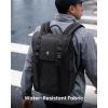imagetomtoc Flap Laptop Backpack Lightweight WaterResistant Casual Daypack Durable Workpack Vintage Classic Rucksack for 1316 Inch Laptop perfect for Campus Street 22LBlack Lightweight
