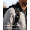 imagetomtoc Flap Laptop Backpack Lightweight WaterResistant Casual Daypack Durable Workpack Vintage Classic Rucksack for 1316 Inch Laptop perfect for Campus Street 22LBlack Lightweight