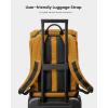 imagetomtoc Flap Laptop Backpack Lightweight WaterResistant Casual Daypack Durable Workpack Vintage Classic Rucksack for 1316 Inch Laptop perfect for Campus Street 22LYellow