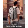 imagetomtoc Flap Laptop Backpack Lightweight WaterResistant Casual Daypack Durable Workpack Vintage Classic Rucksack for 1316 Inch Laptop perfect for Campus Street 22LGray Lightweight