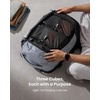 image:imagetomtoc 3 Set Packing Cubes for Travel Essentials OdorResistant Compression Expandable Packing Cubes Lightweight Travel Bag Pouch Luggage Organizers Accessories for Backpack amp SuitcasePacking Cubes 3 Pack