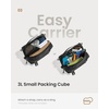 image:imagetomtoc 3 Set Packing Cubes for Travel Essentials OdorResistant Compression Expandable Packing Cubes Lightweight Travel Bag Pouch Luggage Organizers Accessories for Backpack amp SuitcasePacking Cubes 3 Pack