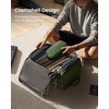 image:imagetomtoc 23L28L Expandable Travel Backpack Underseat Flight Approved Personal Item for Ryanair Southwest Frontier JetBlue Lightweight Carryon Luggage Waterresistant Business Rucksack Weekender BagGreen