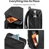 image:imagetomtoc 23L28L Expandable Travel Backpack Underseat Flight Approved Personal Item for Ryanair Southwest Frontier JetBlue Lightweight Carryon Luggage Waterresistant Business Rucksack Weekender BagBlack