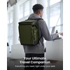 image:imagetomtoc 23L28L Expandable Travel Backpack Underseat Flight Approved Personal Item for Ryanair Southwest Frontier JetBlue Lightweight Carryon Luggage Waterresistant Business Rucksack Weekender BagGreen
