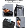 image:imagetomtoc 23L28L Expandable Travel Backpack Underseat Flight Approved Personal Item for Ryanair Southwest Frontier JetBlue Lightweight Carryon Luggage Waterresistant Business Rucksack Weekender BagSilver Gray