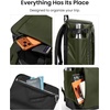 image:imagetomtoc 23L28L Expandable Travel Backpack Underseat Flight Approved Personal Item for Ryanair Southwest Frontier JetBlue Lightweight Carryon Luggage Waterresistant Business Rucksack Weekender BagGreen