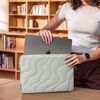 image:imagetomtoc 360 Protective Puffy Laptop Sleeve for 2026 13inch MacBook Neo A3404 A18 WaterResistant Quilted Soft Puffer Bag Shockproof Computer Case Work Bag Fits 1213 Inch Surface Pro Copilot PCLakeshore
