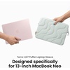 image:imagetomtoc 360 Protective Puffy Laptop Sleeve for 2026 13inch MacBook Neo A3404 A18 WaterResistant Quilted Soft Puffer Bag Shockproof Computer Case Work Bag Fits 1213 Inch Surface Pro Copilot PCLakeshore