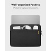 image:imagetomtoc CustomFit Slim Sleeve for 13inch MacBook Neo A18 Pro A3404 WaterResistant Protective Case with Accessory PocketBlack