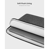image:imagetomtoc CustomFit Slim Sleeve for 13inch MacBook Neo A18 Pro A3404 WaterResistant Protective Case with Accessory PocketDark Gray