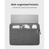 image:imagetomtoc CustomFit Slim Sleeve for 13inch MacBook Neo A18 Pro A3404 WaterResistant Protective Case with Accessory PocketDark Gray