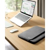 image:imagetomtoc CustomFit Slim Sleeve for 13inch MacBook Neo A18 Pro A3404 WaterResistant Protective Case with Accessory PocketDark Gray