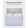 image:imagetomtoc CustomFit Slim Sleeve for 13inch MacBook Neo A18 Pro A3404 WaterResistant Protective Case with Accessory PocketLight Blue