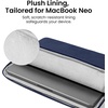 image:imagetomtoc CustomFit Slim Sleeve for 13inch MacBook Neo A18 Pro A3404 WaterResistant Protective Case with Accessory PocketNavy Blue