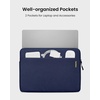 image:imagetomtoc CustomFit Slim Sleeve for 13inch MacBook Neo A18 Pro A3404 WaterResistant Protective Case with Accessory PocketNavy Blue