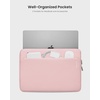 image:imagetomtoc CustomFit Slim Sleeve for 13inch MacBook Neo A18 Pro A3404 WaterResistant Protective Case with Accessory PocketPink