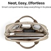 image:imagetomtoc 1314 Inch Protective Puffy Laptop Carrying Bag for Women Electronics Organizer Travel Case