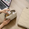 image:imagetomtoc 1314 Inch Protective Puffy Laptop Carrying Bag for Women Electronics Organizer Travel Case