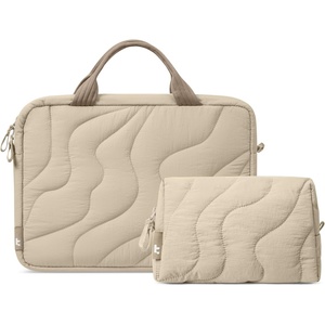 image:imagetomtoc 1314 Inch Protective Puffy Laptop Carrying Bag for Women Electronics Organizer Travel Case