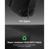 image:imagetomtoc A33 Laptop Briefcase Shoulder Bag for 156162 Inch Laptop Slim design with expandable large capacity for Accessory amp Document Storage WaterResistant amp Durable Recycled FabricBlack