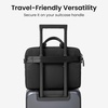 image:imagetomtoc A33 Laptop Briefcase Shoulder Bag for 156162 Inch Laptop Slim design with expandable large capacity for Accessory amp Document Storage WaterResistant amp Durable Recycled FabricBlack