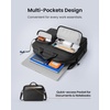 image:imagetomtoc A33 Laptop Briefcase Shoulder Bag for 156162 Inch Laptop Slim design with expandable large capacity for Accessory amp Document Storage WaterResistant amp Durable Recycled FabricBlack