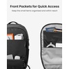 image:imagetomtoc Laptop Backpack 26L XPac Large Business Work Bag Fits 15616 Inch Laptop WaterResistant Durable Computer Travel Backpack for Business Trip Weekend GetawayBlack