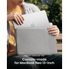 image:imagetomtoc 360 Protective Laptop Sleeve 13inch MacBook Neo A3404 2026  Waterresistant Laptop Case Cover Designed for 13inch New MacBook Neo A18 Pro Chip 13 inch Shockproof Computer Case BagGray