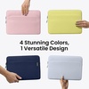 image:imagetomtoc CustomFit Slim Sleeve for 13inch MacBook Neo A18 Pro A3404 WaterResistant Protective Case with Accessory PocketCitrus