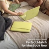 image:imagetomtoc CustomFit Slim Sleeve for 13inch MacBook Neo A18 Pro A3404 WaterResistant Protective Case with Accessory PocketCitrus