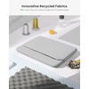 image:imagetomtoc CustomFit Slim Sleeve for 13inch MacBook Neo A18 Pro A3404 WaterResistant Protective Case with Accessory PocketLight Gray