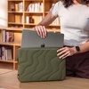 image:imagetomtoc 360 Protective Puffy Laptop Sleeve for 13inch MacBook Neo A3404 A18  2026 WaterResistant Quilted Soft Puffer Bag Shockproof Computer Case Travel Work Bag Fits New Dell XPS 13 Laptop2026Greenlands