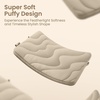 image:imagetomtoc 360 Protective Puffy Laptop Sleeve for 13inch MacBook Neo A3404 A18  2026 WaterResistant Quilted Soft Puffer Bag Shockproof Computer Case Travel Work Bag Fits New Dell XPS 13 Laptop2026Dune Shade