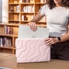 image:imagetomtoc 360 Protective Puffy Laptop Sleeve for 13inch MacBook Neo A3404 A18  2026 WaterResistant Quilted Soft Puffer Bag Shockproof Computer Case Travel Work Bag Fits New Dell XPS 13 Laptop2026Saltblush
