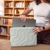 image:imagetomtoc 360 Protective Puffy Laptop Sleeve for 13inch MacBook Neo A3404 A18  2026 WaterResistant Quilted Soft Puffer Bag Shockproof Computer Case Travel Work Bag Fits New Dell XPS 13 Laptop2026Lakeshore