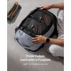 image:imagetomtoc Shoe Bag for Travel Packing Fits Up to US Mens 135Womens 15  Odorresistant Packing Organizer Pouch for Backpack Luggage Suitcase Travel Essentials Storage for Daily Gym Use L 1PackPacking Cubes 3 Pack
