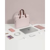 image:imagetomtoc Protective Crossbody Laptop Bag Case For 1314 Inch MacBook iPad ProAir with Magic Keyboard Surface ProLaptop Copilot PC Water ResistantBlush Pink