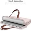 image:imagetomtoc Protective Crossbody Laptop Bag Case For 1314 Inch MacBook iPad ProAir with Magic Keyboard Surface ProLaptop Copilot PC Water ResistantBlush Pink