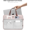 image:imagetomtoc Protective Crossbody Laptop Bag Case For 1314 Inch MacBook iPad ProAir with Magic Keyboard Surface ProLaptop Copilot PC Water ResistantBlush Pink