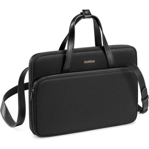 image:imagetomtoc Protective Crossbody Laptop Bag Case For 1314 Inch MacBook iPad ProAir with Magic Keyboard Surface ProLaptop Copilot PC Water ResistantBlack