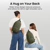 image:imagetomtoc 360 Protective Puffy Laptop Sleeve for 13inch MacBook Air M5 10L Crossbody Sling Bag Backpack for Women