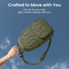 image:imagetomtoc 360 Protective Puffy Laptop Sleeve for 13inch MacBook Air M5 10L Crossbody Sling Bag Backpack for Women