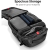 image:imagetomtoc Travel Backpack 40L TSA Carry On Bag Flight Approved PFAS FreeBlack