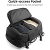image:imagetomtoc Travel Backpack 40L TSA Carry On Bag Flight Approved PFAS FreeBlack