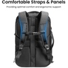 image:imagetomtoc Travel Backpack 40L TSA Carry On Bag Flight Approved PFAS FreeBlack